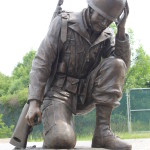 life size kneeling soldier