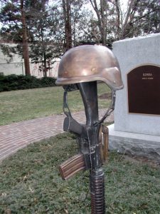Bronze Battlecross war memorial 4