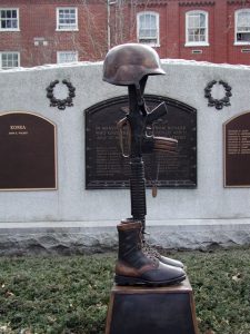 Bronze Battlecross war memorial 5