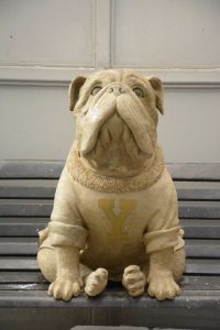 Yale Custom bulldog on bench model approved